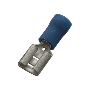  Gyorscsatlakozó hüvely kék szigetelt 1,5-2,5/4,8x0,8 PVC HAUPA 260390