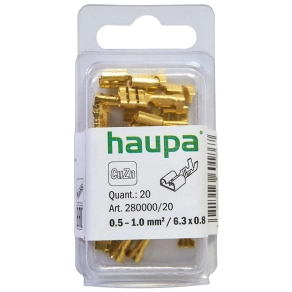   Haupa gyorscsatlakozó hüvely csupasz réz-stop 0,5-1,25mm2/2,8x0,8, CS