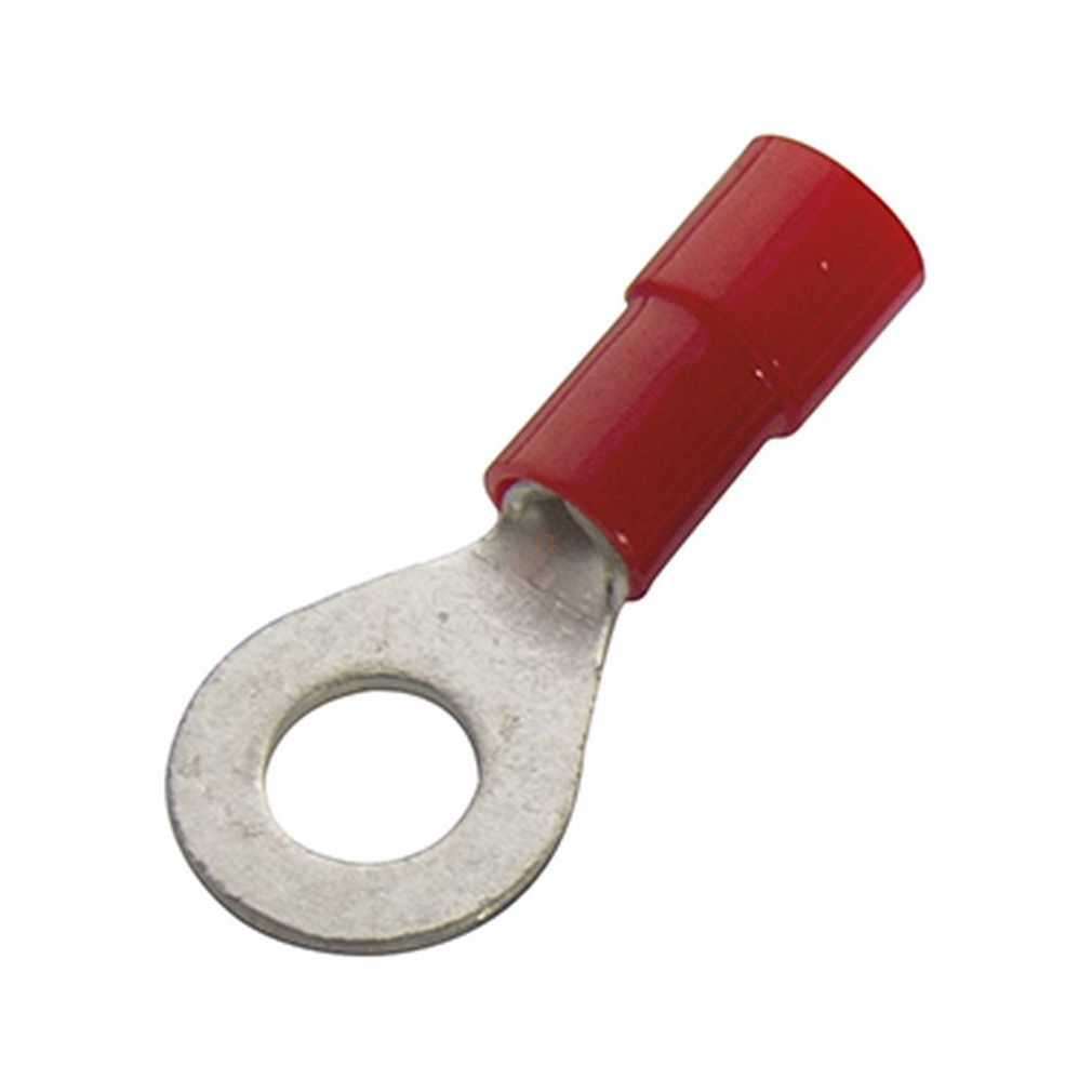 Szemes saru szigetelt 0,5-1,0 M10 piros Nylon 260664 Haupa