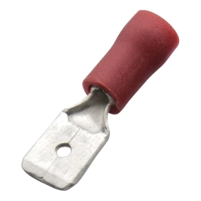   Csúszósaru PVC piros szigetelt 0,5-1,0/2,8x0,5 PVC 260510 Haupa