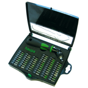 HAUPA 104006 Racsnis csavarhúzó készlet Flex 58db-os