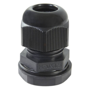   Tömszelence hosszú menettel M20 +anya 10-14mm IP68 fekete 250088 Haupa