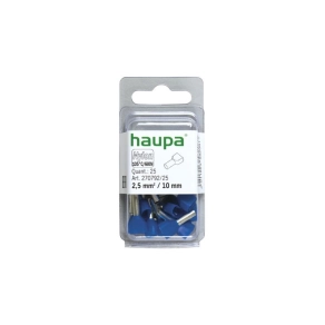   Haupa érvéghüvely iker 2* 2,5/10 kék SmallPack (25db/bliszter) 270792