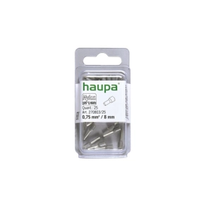   Haupa érvéghüvely szigetelt 0,75/ 8 szürke 270803/25 SmallPack (25db/