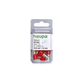   Haupa érvéghüvely szigetelt 10/12 piros 270822/10 SmallPack (10db/bli