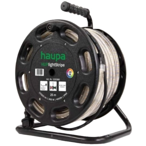   HAUPA 130366 LED fényszalag 300W, 25m +1,5m csatlakozókábel, dobon 4000K 32500Lm IP65 HUPlightStripe25