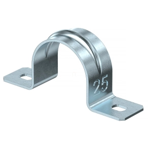   Obo kétrétegű rögzítőbilincs 25mm, galvanikusan horganyzott, EN ISO 19598 / EN ISO 4042 1018256