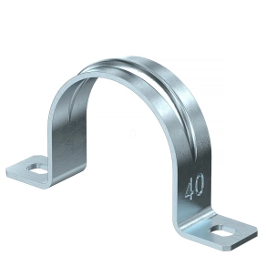   Obo kétrétegű rögzítőbilincs 40mm, galvanikusan horganyzott, EN ISO 19598 / EN ISO 4042 1018396