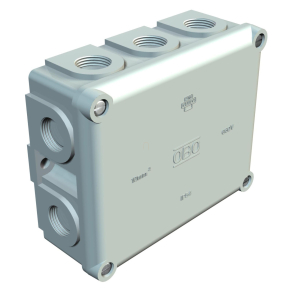   Obo kábel-leágazódoboz sorkapoccsal, világosszürke 136x111x57 2002329