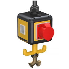   Obo ellátóegység IP20, fogóval, előszerelt 140x140x1100, grafit fekete 6109814