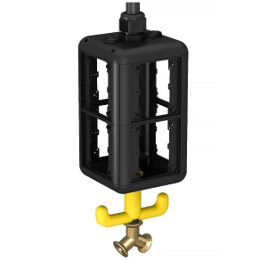   Obo ellátóegység IP20,levegő, fogantyúval, üres 140x140x352, grafit fekete 6109825