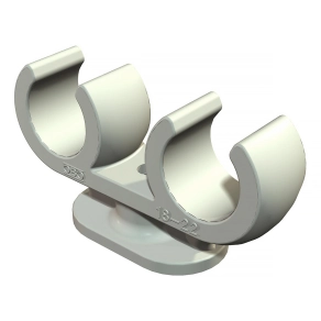   Obo talpas szorítóbilincs 2 kábel 10mm, világos szürke 2140608