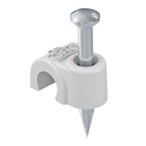 Obo ISO Nagel-Clip 5mm, L18, hófehér 2225379
