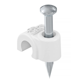 Obo ISO Nagel-Clip 20mm, L40, hófehér 2226405
