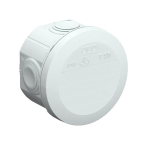   Obo kábel-leágazódoboz bevezetőnyílásokkal, világosszürke O80x51 2007029