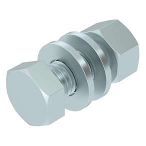   Obo hatlapfejű csavar anyával és alátéttel M12x30, tűzihorganyzott, DIN 267, Teil 10, cink 3163091