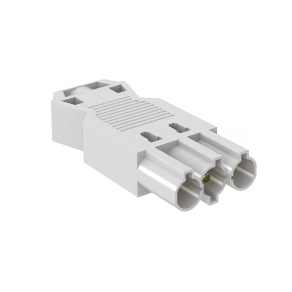   Obo csatlakozódugó 3-pólusú csavaros csatlakozással, fehér 6108055
