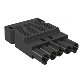   Obo csatlakozódugó 5-pólusú csavaros csatlakozással, fekete 6108070