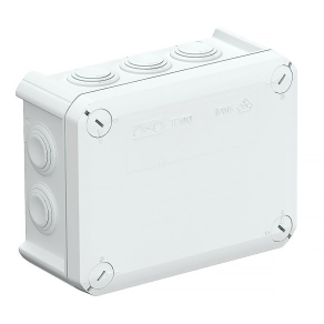   Obo kábel-leágazódoboz bevezetőnyílásokkal, világosszürke 150x116x67 2007347