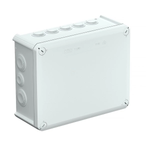   Obo kábel-leágazódoboz bevezetőnyílásokkal 240x190x95, világos szürke 2007363