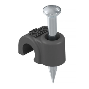 Obo ISO Nagel-Clip 10mm, L25, fekete 2232235
