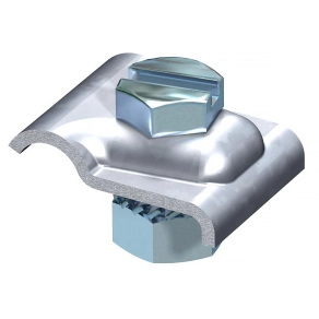   Obo szorítóbak csavarral M8x25mm, merítetten tűzihorganyzott, DIN EN ISO 1461 5326303