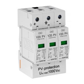   Obo SurgeController V20 hárompólusú, napelemes rendszerh, 1000V DC 5094608