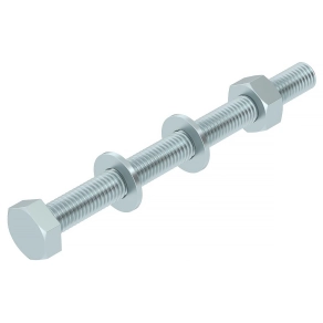   Obo hatlapfejű csavar anyával és alátéttel M10x120, tűzihorganyzott, DIN 267, Teil 10, cink 3160793