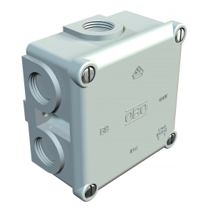 Obo kábel-leágazódoboz 82x82x46, világos szürke 2001632