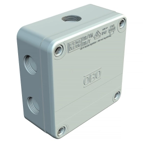   Obo kábel-leágazódoboz 110x110x50, világos szürke 2001853