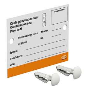   OBO KS-S EN Felirati tábla tűzgátló tömítéshez 7205429