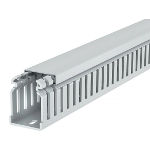  Obo vezetékrendező csatorna halogénmentes 50x37,5x2000, világos szürke 6178582