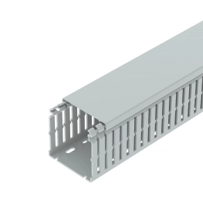   Obo vezetékrendező csatorna halogénmentes 75x75x2000, világos szürke 6178559