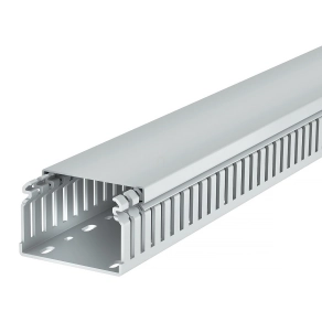   Obo vezetékrendező csatorna halogénmentes 50x75x2000, világos szürke 6178588