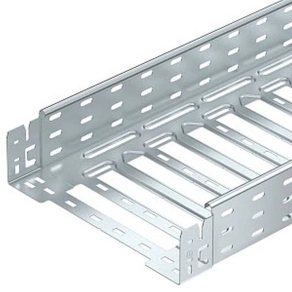   Obo SKSM Kábeltálca gyorsösszekötővel, perforált 85x400x3050, szalaghorganyzott, DIN EN 10346, cink 6059538