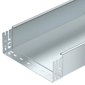   Obo SKSMU kábeltálca perf. nélkül gyorsösszekötővel 110x400x3050, szalaghorganyzott, DIN EN 10346, cink 6059844