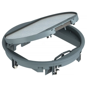   Obo szerelvénybeépítő egység univerzális O324x68, acélszürke 7405465