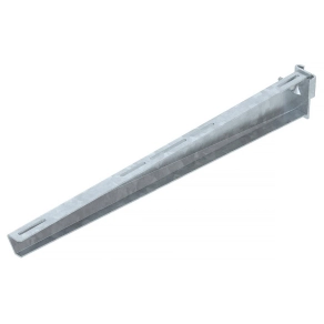   Obo oszlopra szerelhető konzol IS8-oszlophoz B710mm, merítetten tűzihorganyzott, DIN EN ISO 1461, cink 6419418