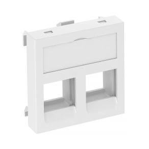   Obo adatátviteli modul tartó 2 db C típusú csatl.modulhoz, hófehér 45x45mm 6119280