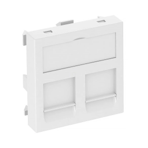   Obo adatátviteli modul tartó 2 db RM típusú csatl.modulhoz 45x45mm, hófehér 6119292