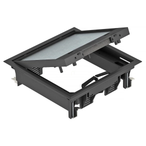   Obo szerelvénybeépítő egység univerzális 222x222x65, grafit fekete 7405146