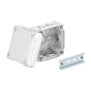   Obo leágazódoboz magasított fedéllel 114x114x76, világos szürke 2007710