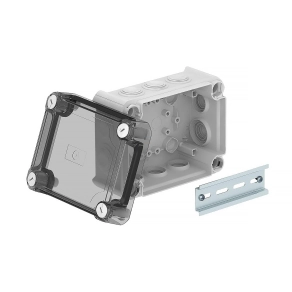   Obo leágazódoboz magasított átlátszó fedéllel 150x116x83, világos szürke 2007752