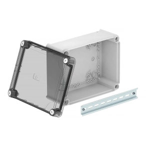   Obo leágazódoboz magasított átlátszó fedéllel 240x190x115, világos szürke 2007776