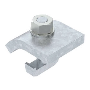   Obo rögzítő szöglet horogfejű csavarral, h = 5 mm 60x50, merítetten tűzihorganyzott, DIN EN ISO 1461, cink 6355021