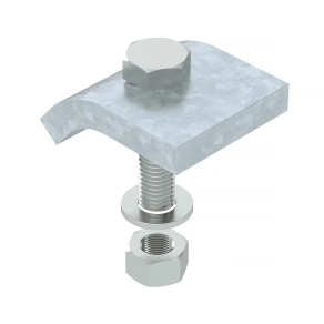   Obo rögzítő szöglet hatlapfejű csavarral,h = 15 mm 60x50, merítetten tűzihorganyzott, DIN EN ISO 1461, cink 6355234