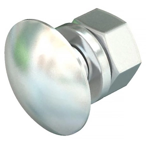   Obo félgömbfejű csavar alátéttel és anyával M6x12, nemesacél 6406521