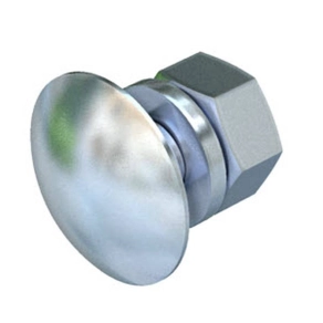   Obo félgömbfejű csavar TPS-hez + alátét + anya M10x25, tűzihorganyzott, DIN 267, Teil 10, cink 6407536