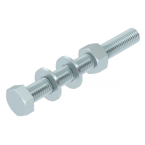   Obo hatlapfejű csavar anyával és 2 alátéttel, cink M12x110 6418317