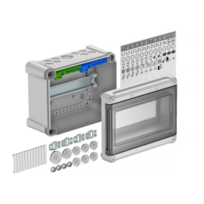   Obo kiselosztó 9 TE részére 240x191x125, világos szürke 2008848